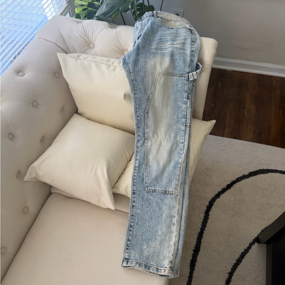 Light Wash Denim Carpenter Jeans by Reason